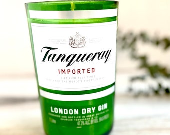 Tanqueray Gin Bottle Candle, Cocktail Scented Soy Wax Candle