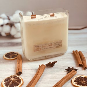 Bourbon candle - Woodford bottle - old fashioned scent  - DECONSTRUCTED CANDLES - organic soy wax