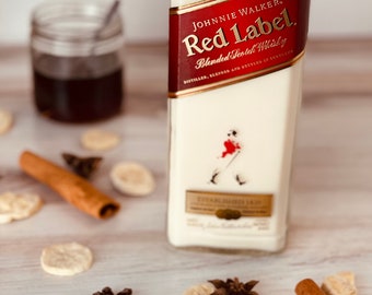 Geräucherte Scotch Sojakerze - Dekonstruierte Johnny Walker Flasche
