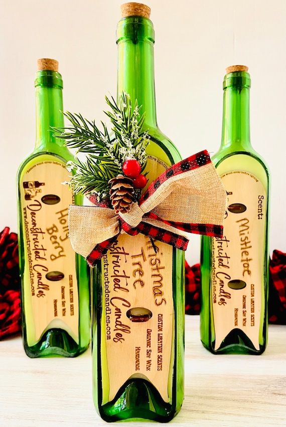 クリスマスキャンドル ソイワインボートキャンドルスタンド付き 木製芯