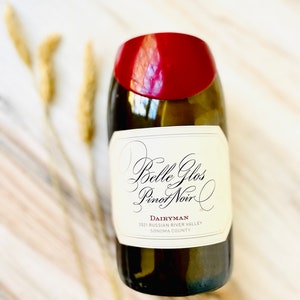 Vela de vino Pinot Noir - Belle Glos Botella de Pinot Noir - Velas DECONSTRUIDAS - cera de soja