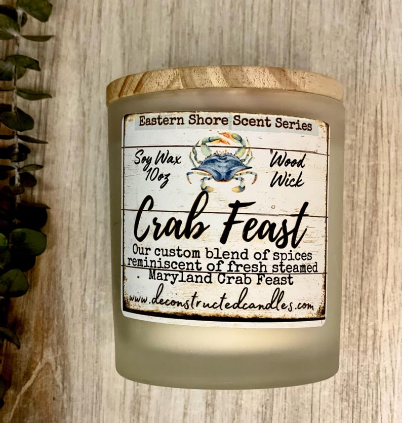 Maryland Delaware Virginia Chesapeake Bay Ocean City Chincoteague themed Candles Eastern Shore Series Soy Wood Wick Unique Gift Beach Decor image 4