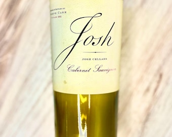 Wine Bottle Candle Josh Cellars Cabernet Sauvignon Soy Candle Bar Decor Wine Lover Custom Wine Scents to match recycled wine bottle