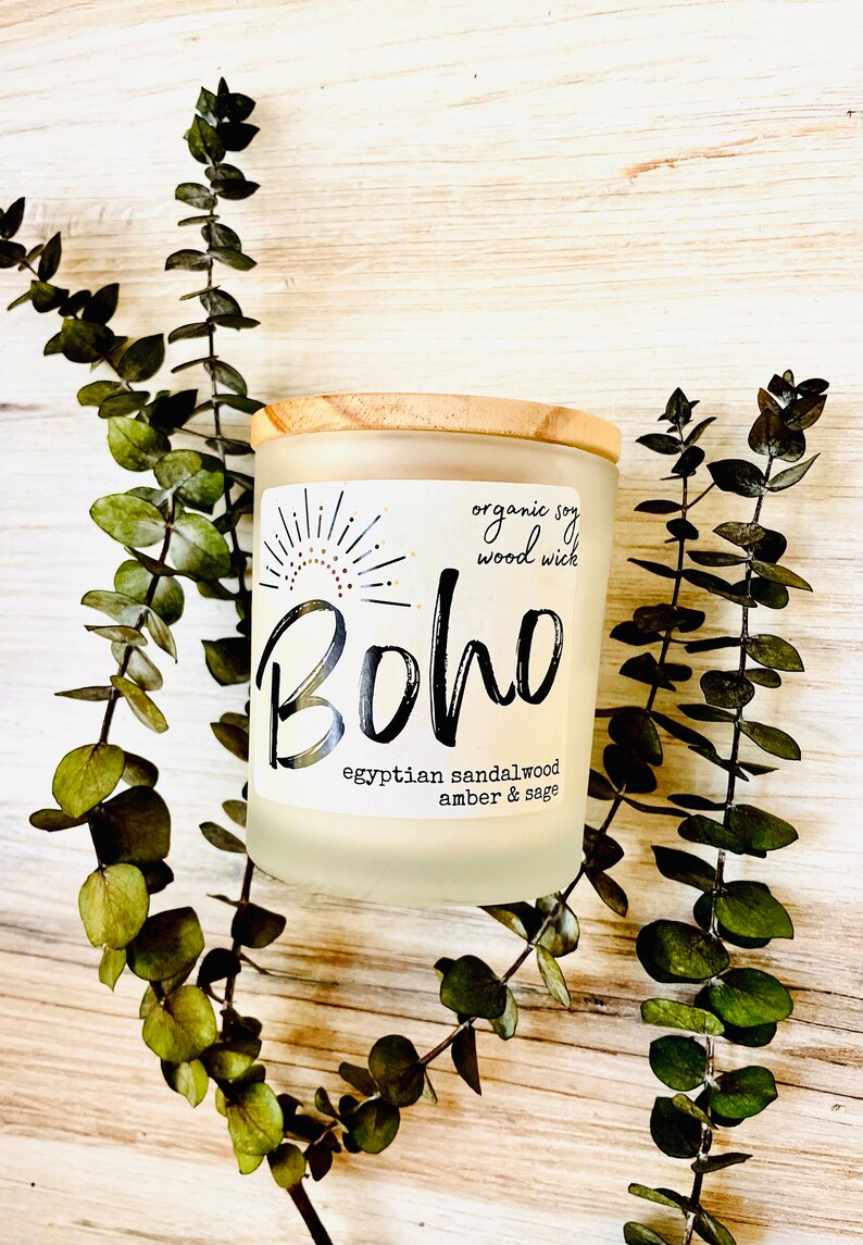 Natural Boho Chic Candle