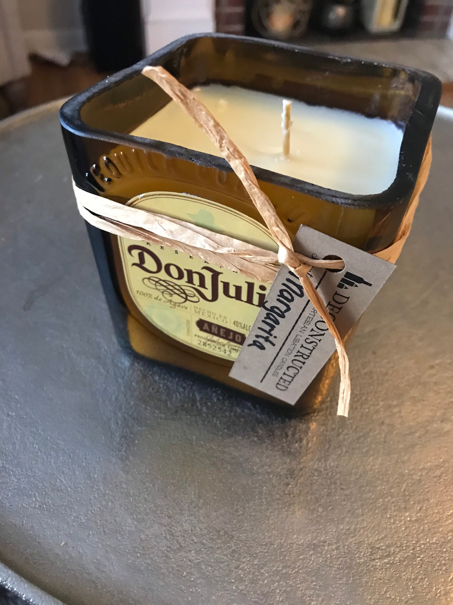 Tequila Candle Don Julio reposado Bottle Margarita Scent Etsy