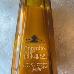 Tequila candle - don julio 1942 label - margarita scent - soy wax - deconstructed candles