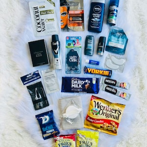 CAJA DE CESTA PARA HOMBRES Cesta de cumpleaños para él, Cesta de regalo para hombre, Paquete de cuidado para él, Que te mejores pronto, Caja de regalo para el Día del Padre para papá, Regalo para papá imagen 5