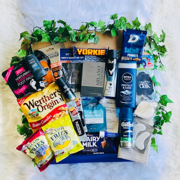 MEN’S SPA GIFT Box for him, Birthday Self Care box for him, Gift for Brother, Birthday gifts for Men, Gifts for Dad, Hamper gifts for him