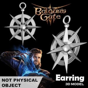 Gale Earring - Game Accurate Baldurs Gate 3 3D print model
