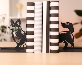 コリー犬 磁器ブックエンド Collie dog bookends Border Collie Bookends - The Leonardo Collection | #427608122