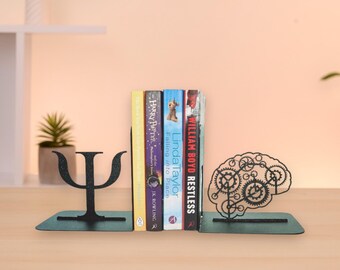 Fermalibri Testa Umana In Resina - Reggilibri Moderno Per Scrivania O Libreria - Foto 7