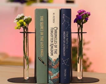 Propagation Bookends for Home Library: Bookworms Creative Decor