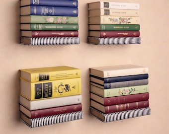 Schwimmendes Bücherregal Metall unsichtbare Bücherregal Wand Halterung Bücherregale Versteckte Buch Lagerung Geschenke für Home Buch Display Wandbehang Wanddekor