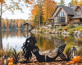 Metal Autumn Outdoor Decor: Halloween Garden Stakes, Lawn and Flower Bed Art
