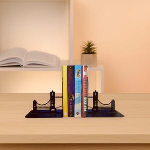 Bookends Tower Bridge Metal Home Decor London Book End London Lover Gift Bookshelf Decor Unique Metal Art British Room Decor Gift For Reader