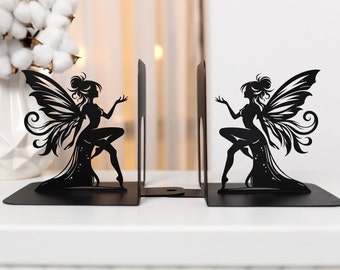 Bookends Fairy Metal Fantasy Book End Princess Magical