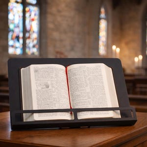 Large Metal Bible Stand, Church Lectern Book Holder, Religious Gift