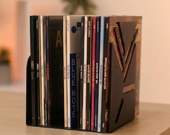 Metal Vinyl Record Holder: LP Storage Rack, Gift for Vinyl Collector