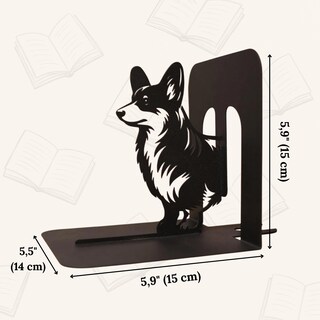 Fermalibri Decorativi In Metallo Con Gatto Nero, Design