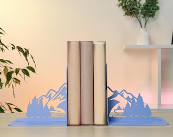 3Dプリントの山型ブックエンド：地形をモチーフにしたホーム