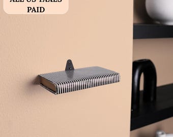 Floating Bookshelf Metal Invisible Book Shelf Wall Mount Bookshelves Hidden Book Storage Gifts for Home Book Display Wall Hanging Wall Decor
