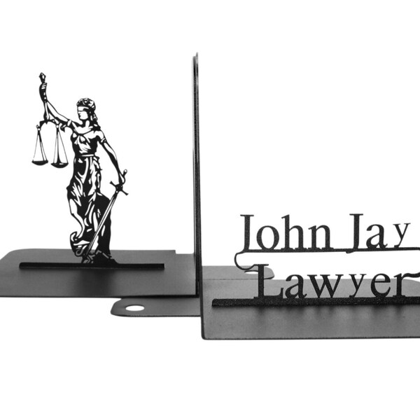 Justice Metal Bookends Etsy