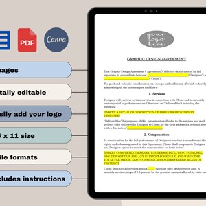 Graphic Design Contract Template: Attorney-written Agreement (PDF ...