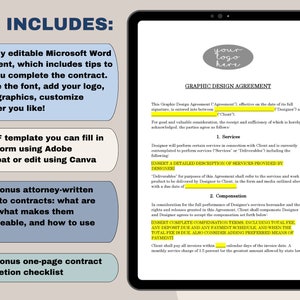Graphic Design Contract Template: Attorney-written Agreement (PDF ...