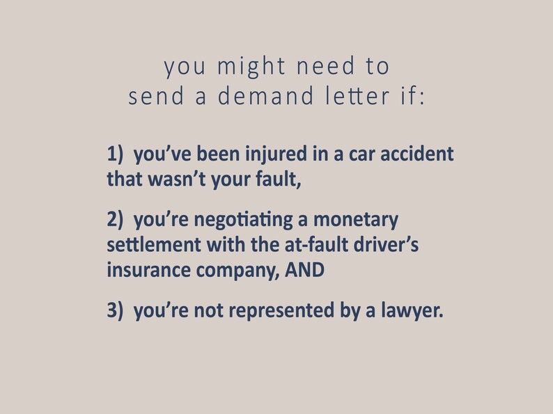 Auto Accident Demand Letter Template: Attorney-Written (Editable Digital Download, MS Word + PDF) image 3