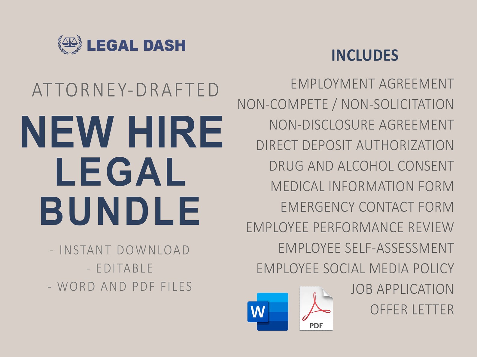 Hiring Documents Bundle Editable Instant Downloads New Etsy