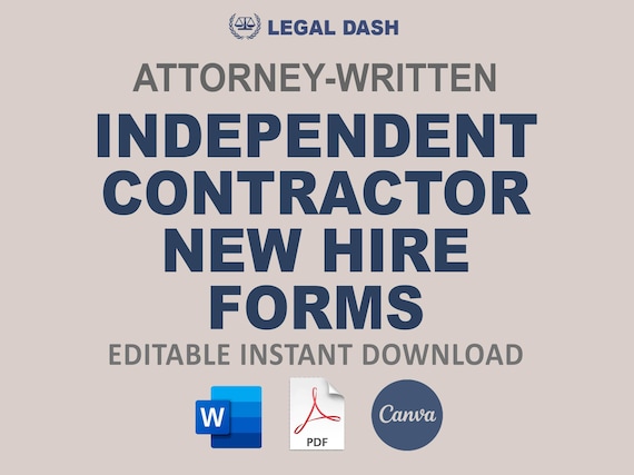 Attorney-Written Independent Contractor Forms Bundle (Digital Download)