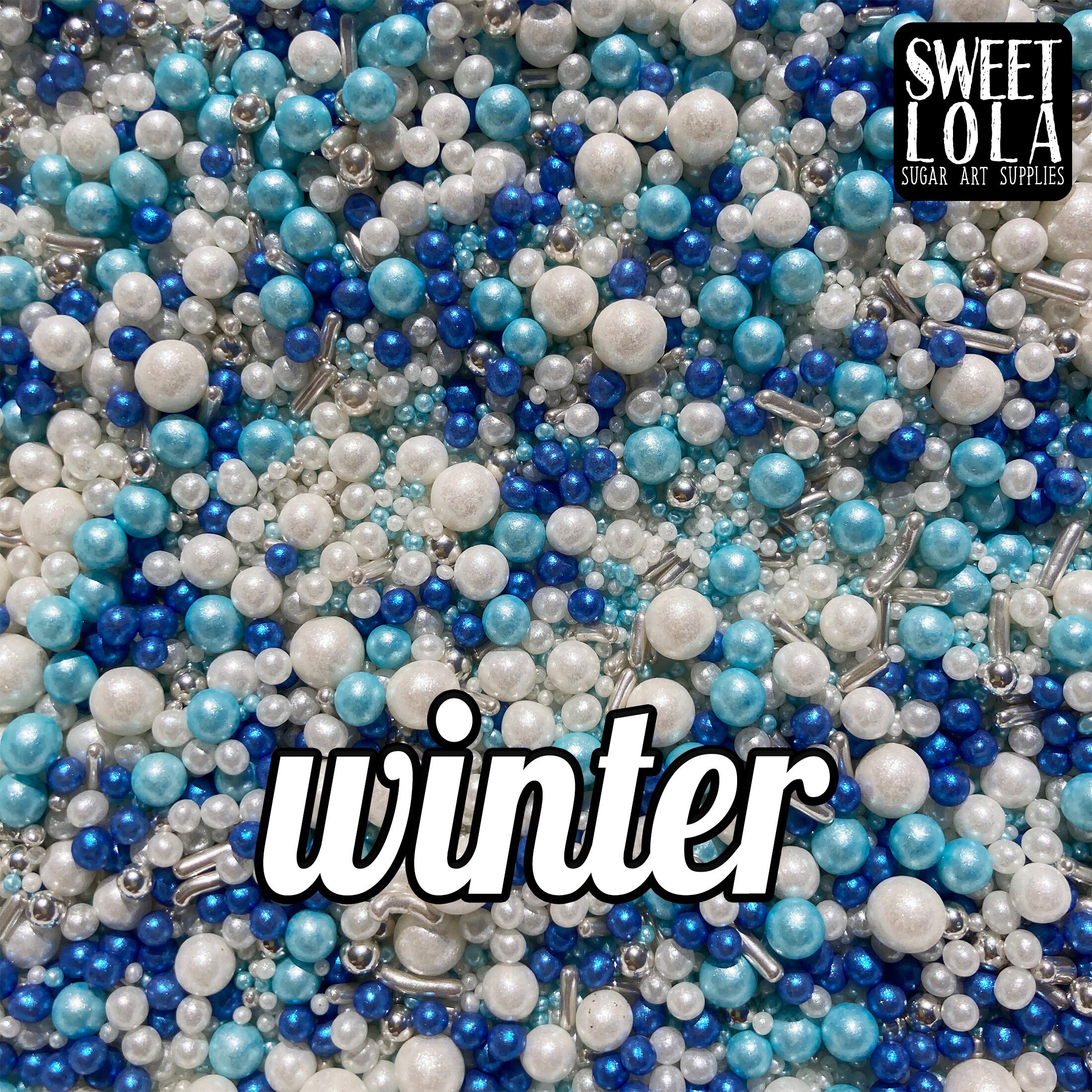 Snow & Ice, Winter Sprinkles, Snowflake Sprinkles, Metallic Sprinkles, Cake  Decorations 