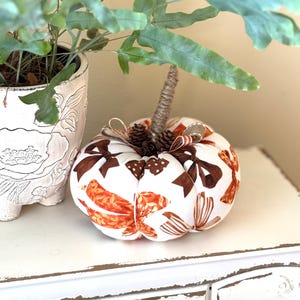 NEW! Fall Bows Fabric Pumpkins: Rustic Fall Decor/Orange and Brown Girly Bows
