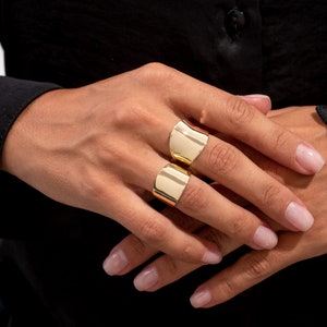 Gold Dome Rings Women