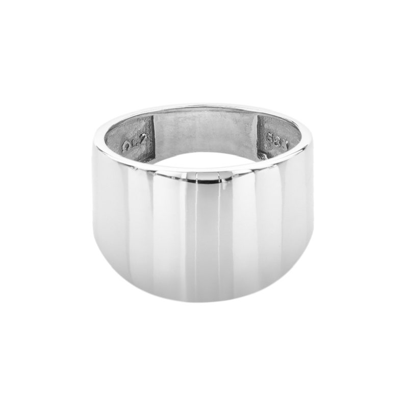 White Gold Dome Ring