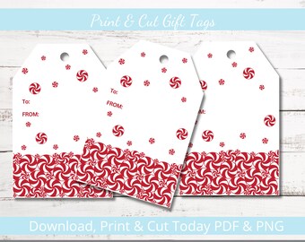 Gnome Christmas Gift Tags Set of 8 Digital Gift Tags Print - Etsy