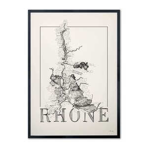 Carte des vins du Rhône, carte des vins du Rhône