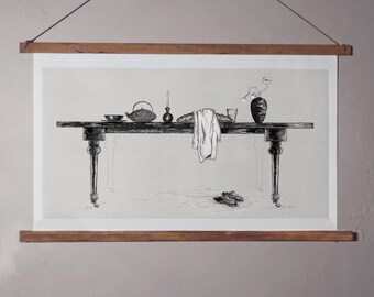 The dining table