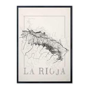 Carte des vins de la Rioja, carte des régions viticoles de la Rioja