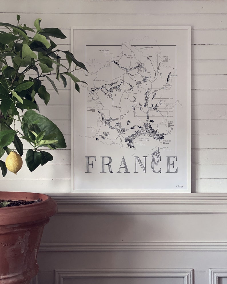 Carte des vins de France, carte des régions viticoles de France image 2
