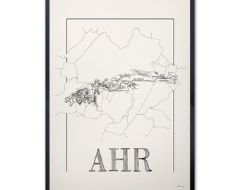 Wine map of Ahr, Ahr wine region map