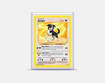 Custom Card in TOP LOADER | Battle-Style Trading Card | Personalized Pet, Person or Couple Parody Card Gift