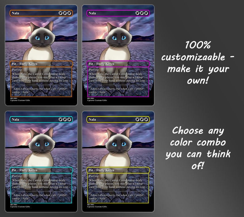 Custom MTG Style Magic Card - Choose Holographic, Photo Style, and Your Favorite Template - Quick Processing Time! image 11