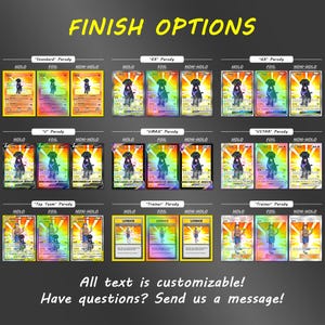 Custom Pokemon Card Parody - Personalized Holo Trading Card - Choose Template & Photo Style - Booster Pack and Slab Gifts image 6