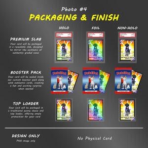 Custom Pokemon Card Parody - Personalized Holo Trading Card - Choose ...