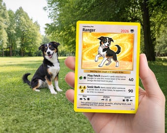 Custom Card | Battle-Style Trading Card | Personalized Pet, Person or Couple Parody Card Gift