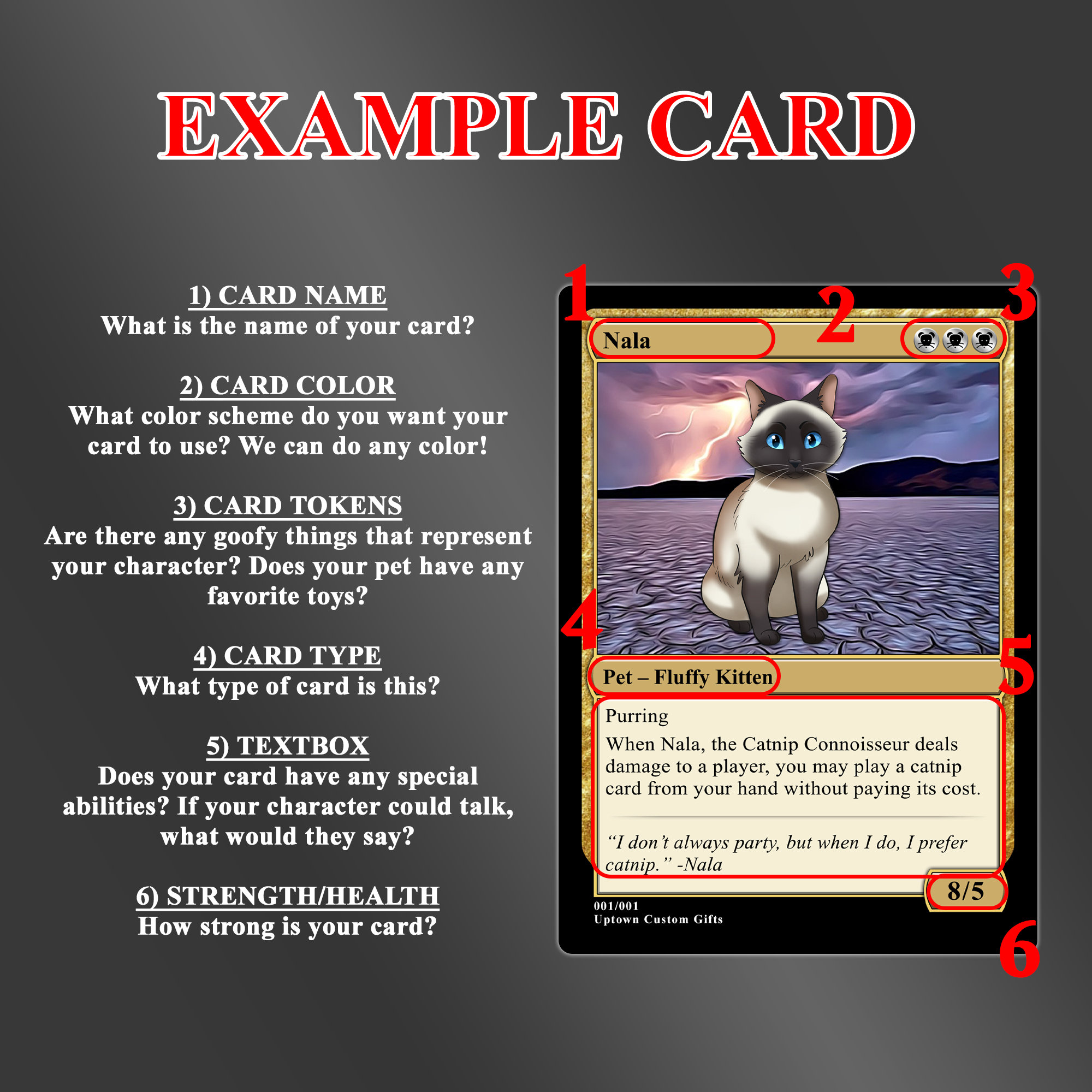 Custom MTG Style Magic Card - Choose Holographic, Photo Style, and Your  Favorite Template - Quick Processing Time! - Etsy