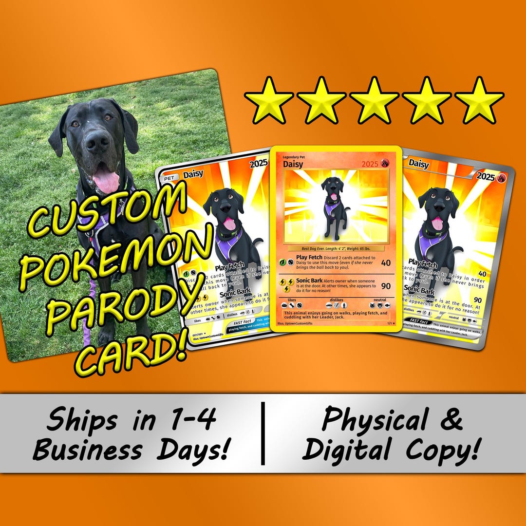 Custom Pokemon Card Parody - Personalized Holo Trading Card - Choose Template & Photo Style - Birthday Anniversary Pokmon Christmas Gift - Etsy Custom Pokemon Card Parody - Personalized Holo Trading Card - Choose Template & Photo Style - Birthday Anniversary Pokmon Christmas Gift - Etsy