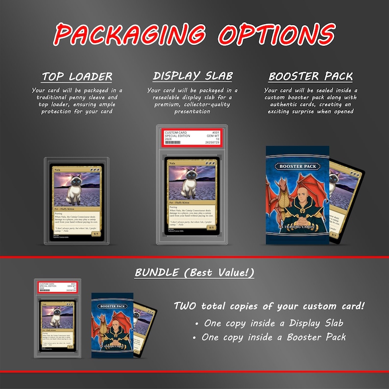 Custom MTG Style Magic Card - Choose Holographic, Photo Style, and Your Favorite Template - Quick Processing Time! image 5