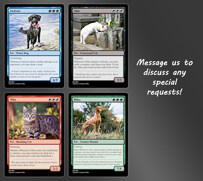 Custom MTG Style Magic Card - Choose Holographic, Photo Style, and Your Favorite Template - Quick Processing Time! image 12